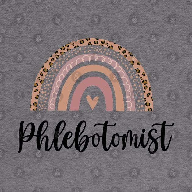 Phlebotomist - Minimal Rainbow Design by best-vibes-only